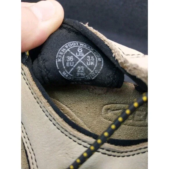 Keen Sandals Size 6 Washable Comfort Hiking Shoes Waterproof Tan/ Black - Picture 14 of 16